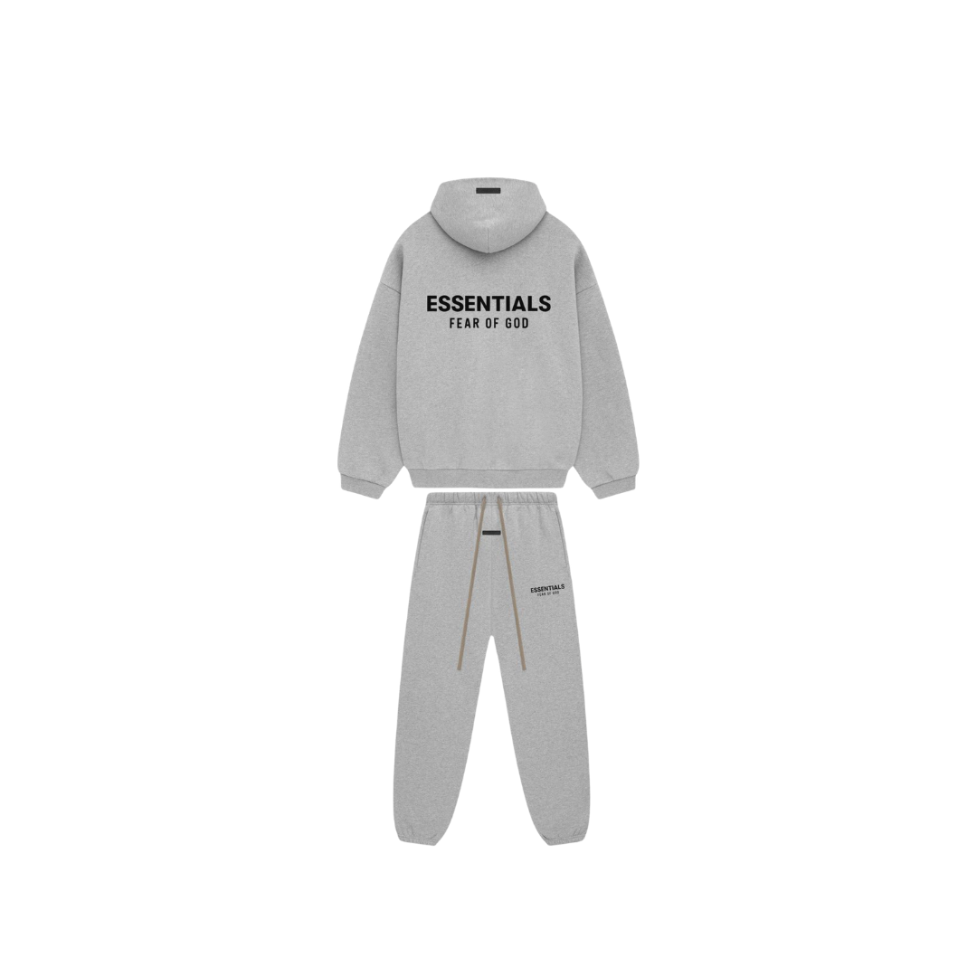 Komplet Długi Fear of God Essentials Light Heather Grey FW24