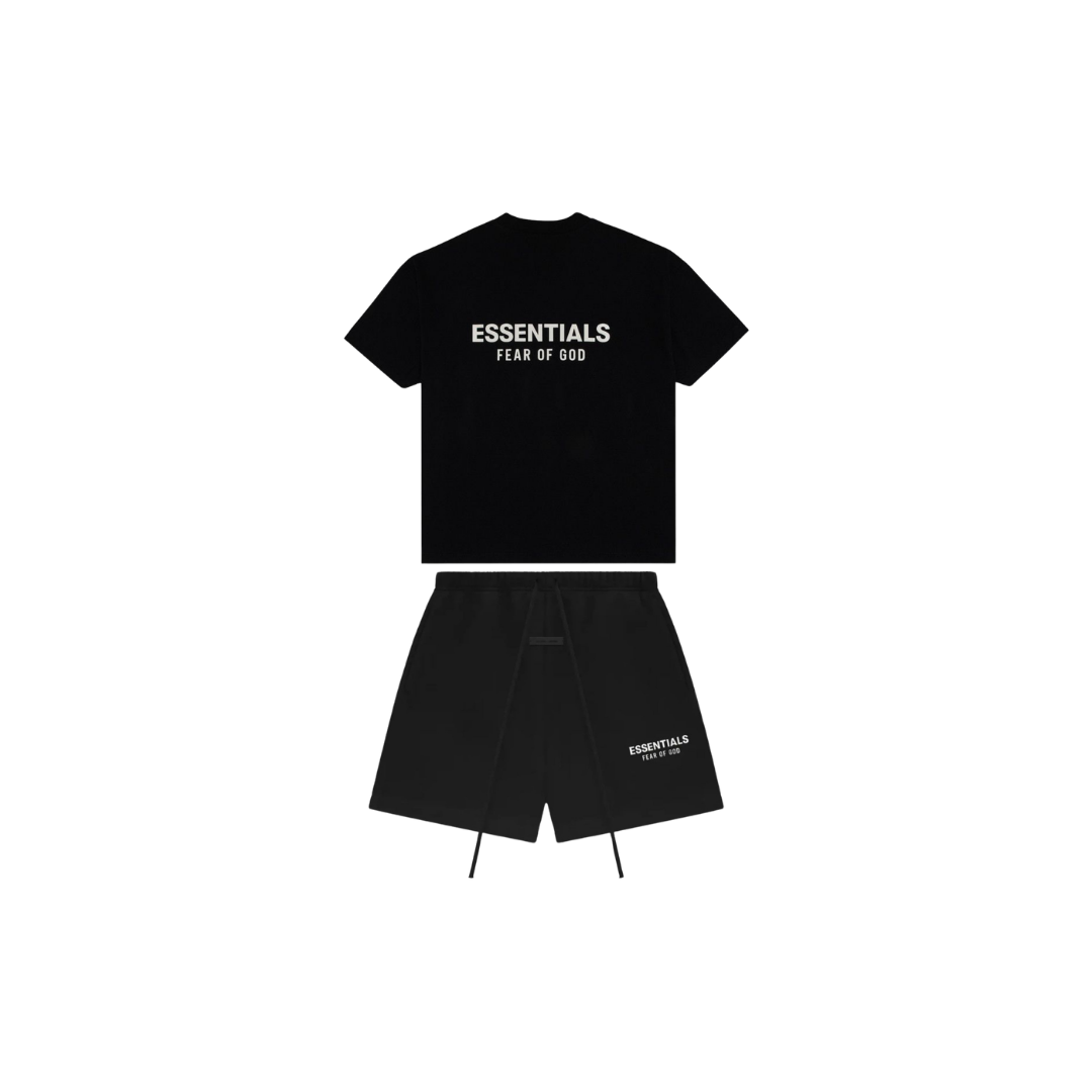 Komplet Krótki Fear of God Essentials Jet Black
