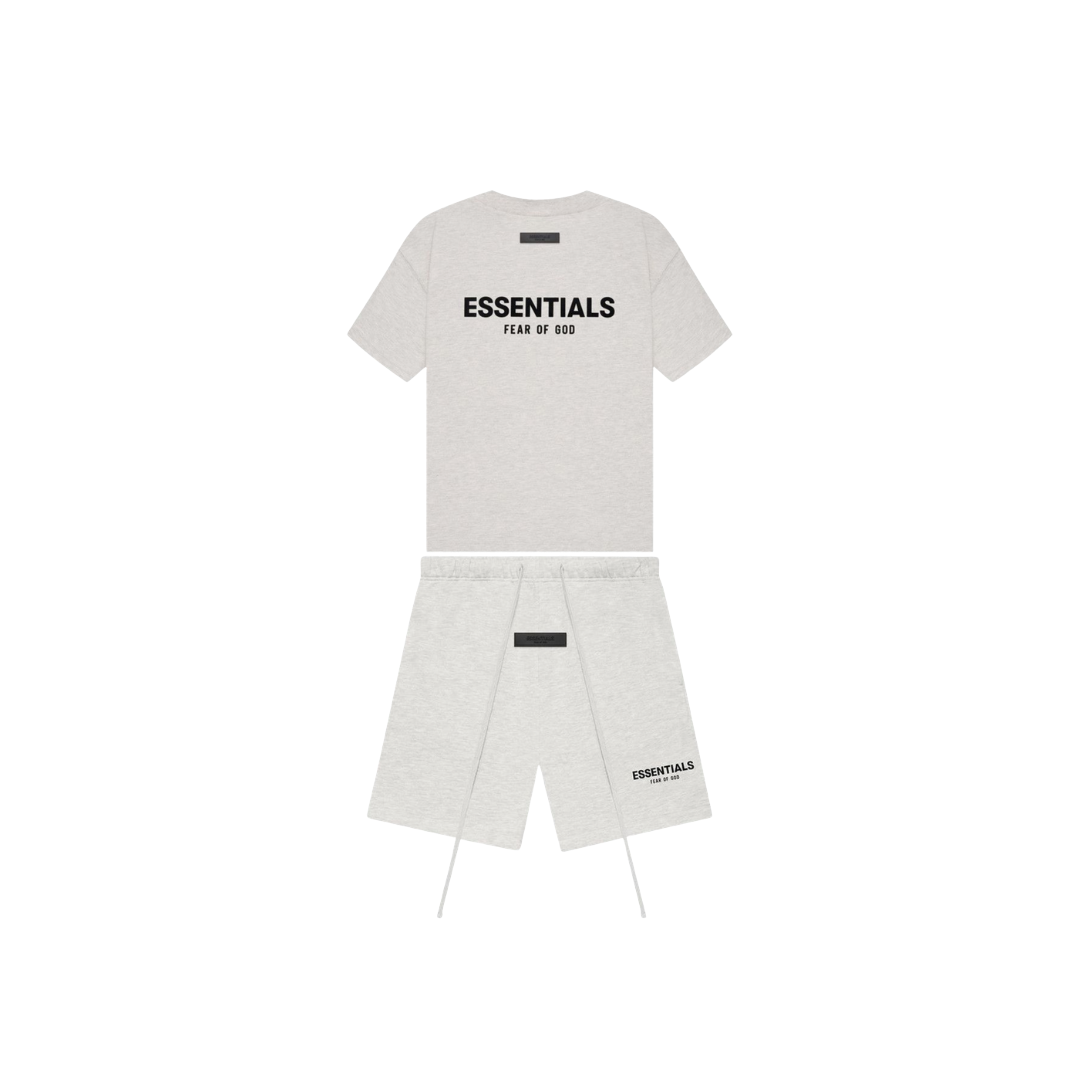 Komplet Krótki Fear of God Essentials Light Oatmeal