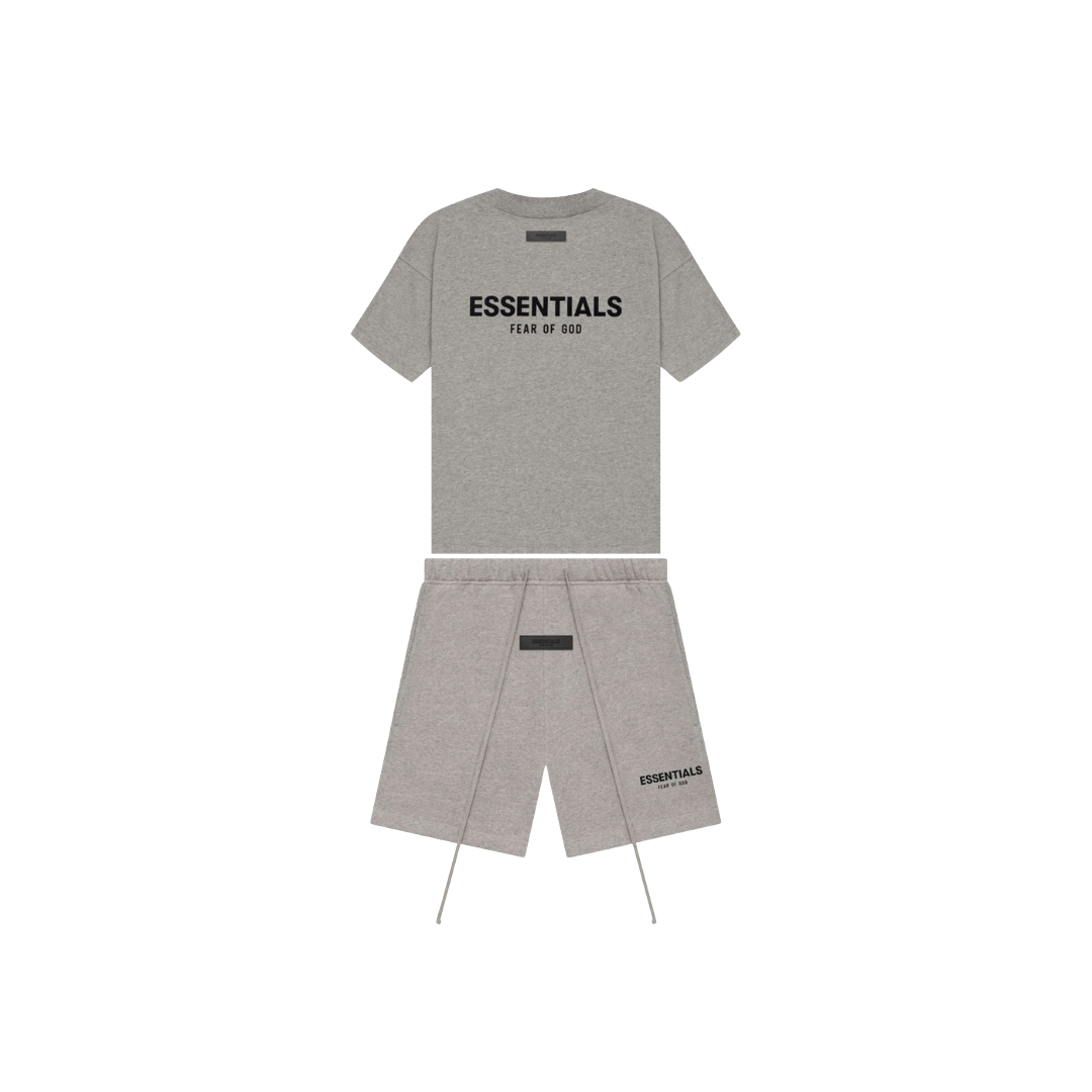 Komplet Krótki Fear of God Essentials Dark Oatmeal