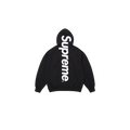 Bluza Supreme Satin Applique Hooded Sweatshirt Black