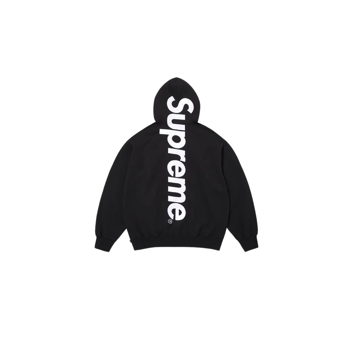 Bluza Supreme Satin Applique Hooded Sweatshirt Black