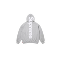 Bluza Supreme Satin Applique Hooded Sweatshirt Heather Grey