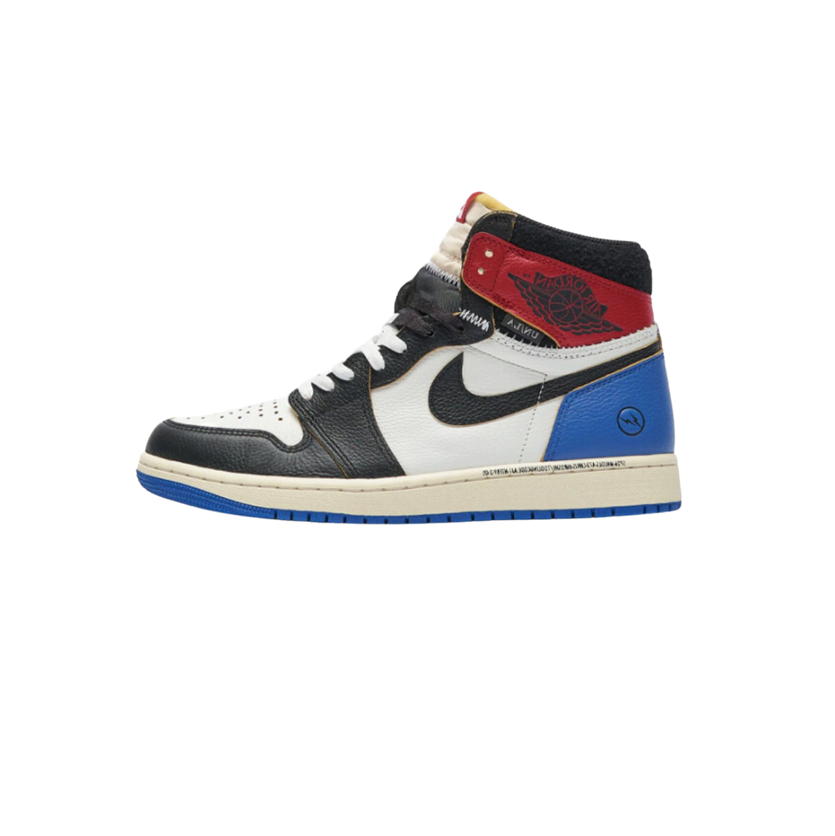 Air Jordan 1 Retro High OG SP Fragment x Union LA Varsity Red Sport Royal